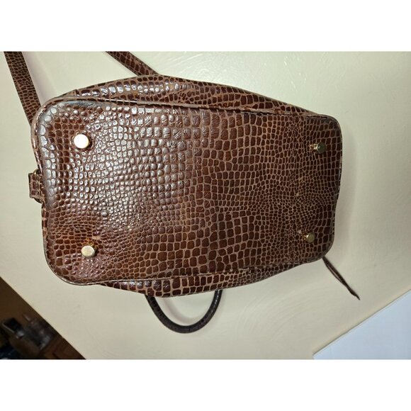 Rebecca Minkoff Croc Print Embossed Leather Medium Sized Shoulder/Handbag - Picture 9 of 11